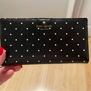 Polka dot Kate Spade Wallet